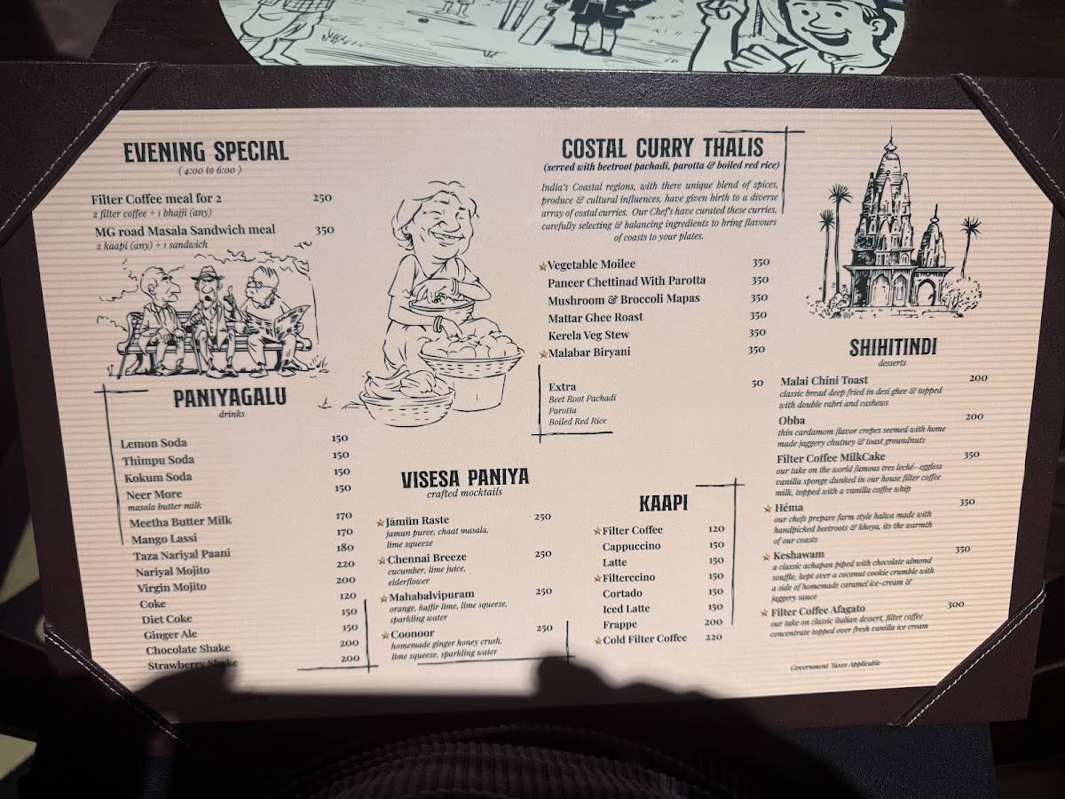 Malleshwaram menu