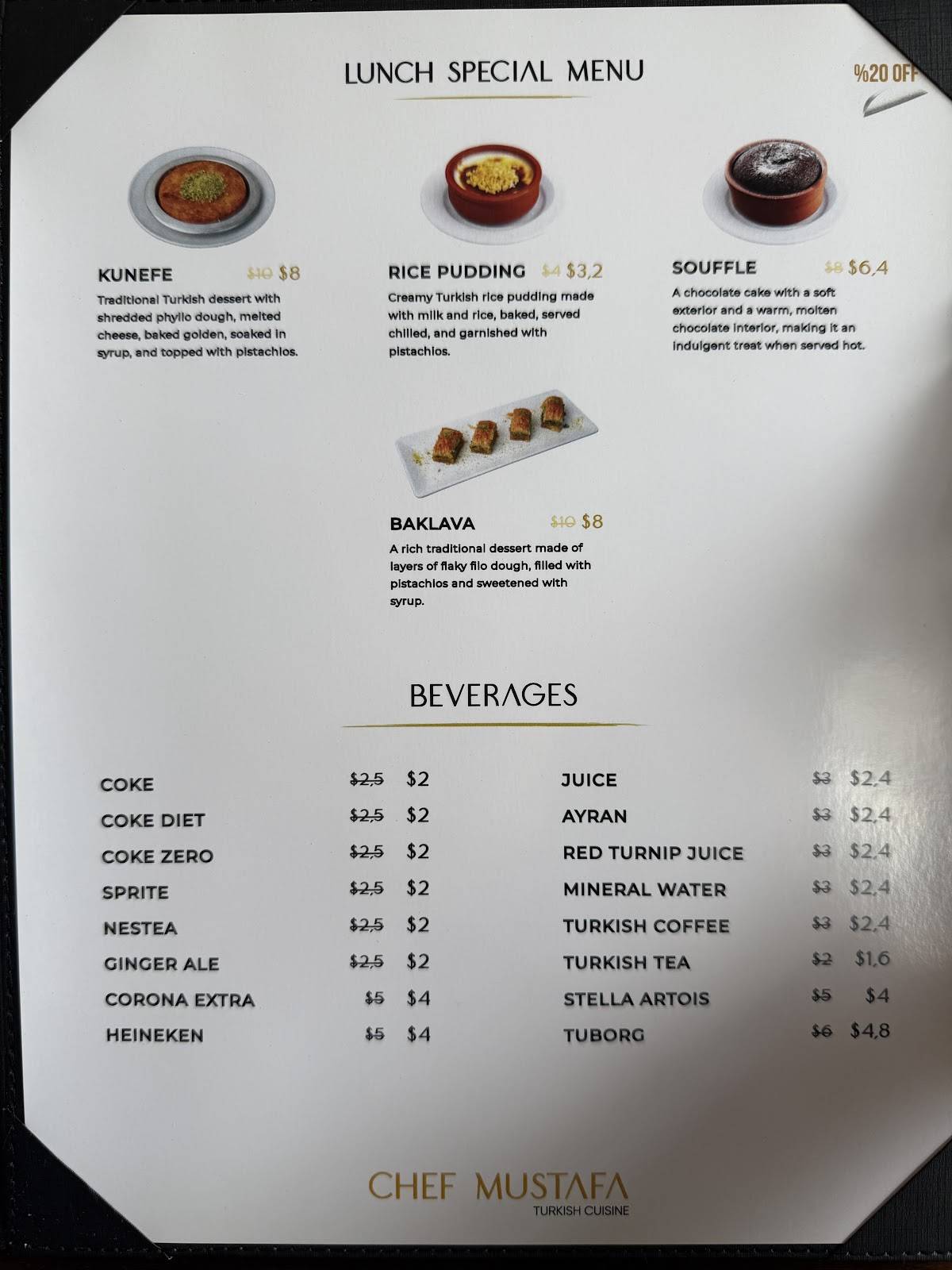 Menu de Kervan Kebab: Turkish Cuisine and Catering Services