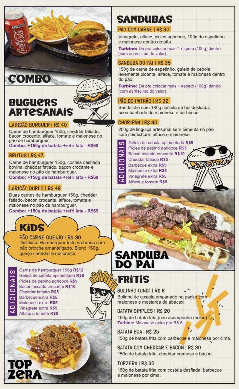 Chef Vitor - Fogo, Brasa e Sabor cardápio