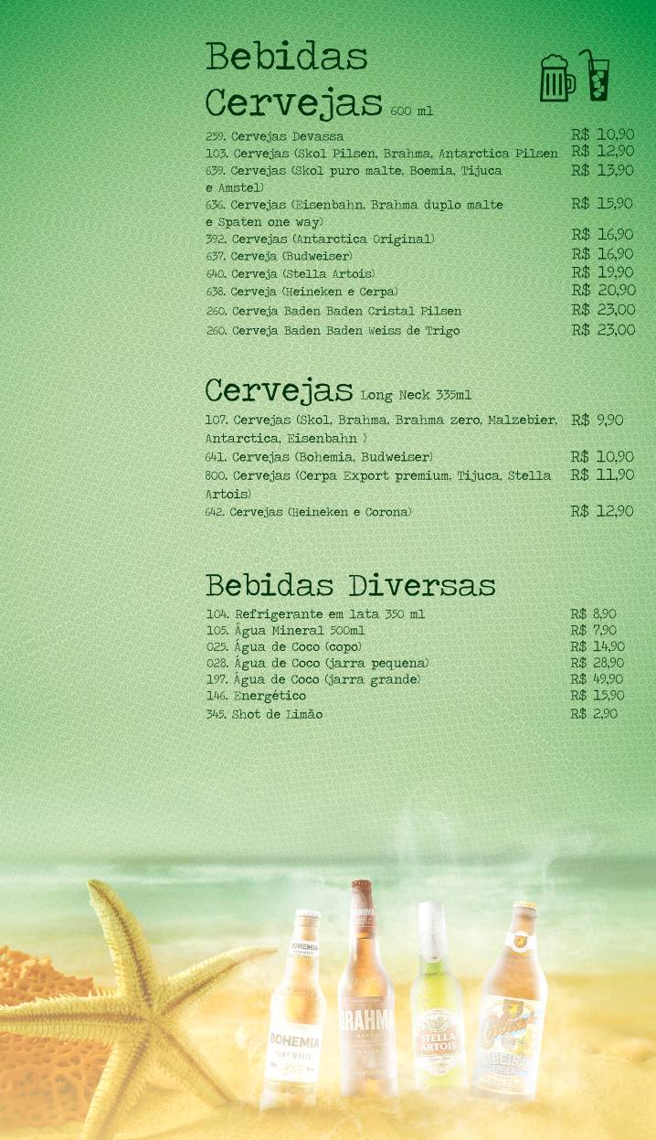 Cheiro Verde cardápio