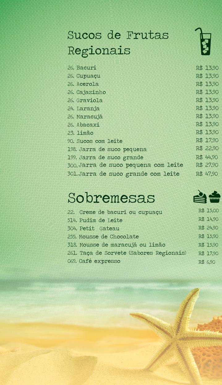 Cheiro Verde cardápio