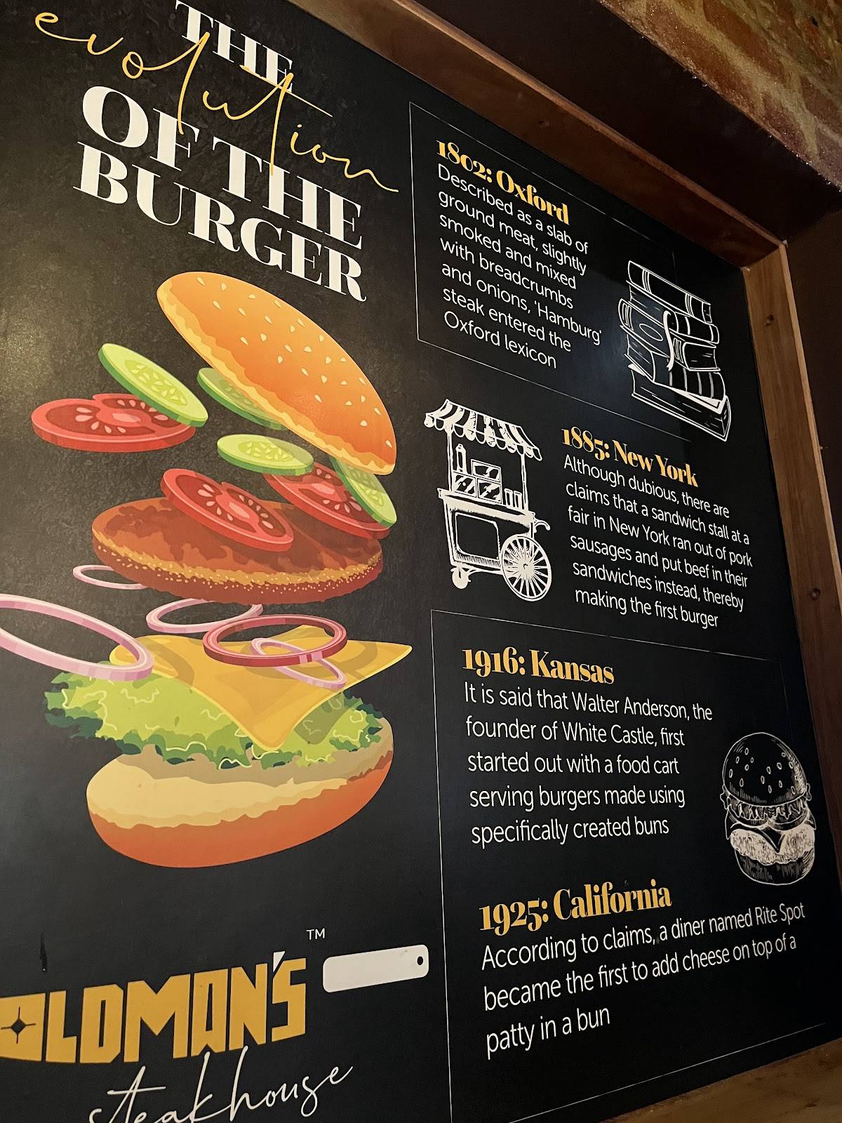 Goldman's Steakhouse menu