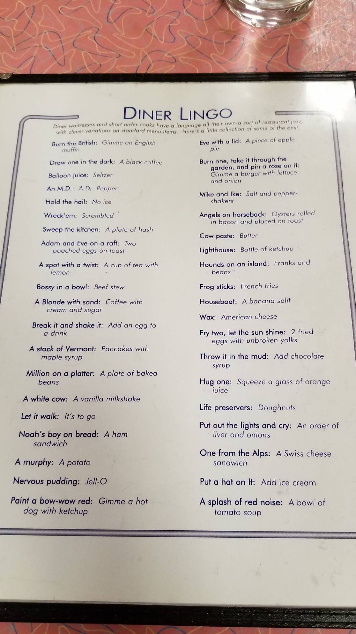 Menu at Chili Mac's Diner restaurant, St. Louis, 510 Pine St