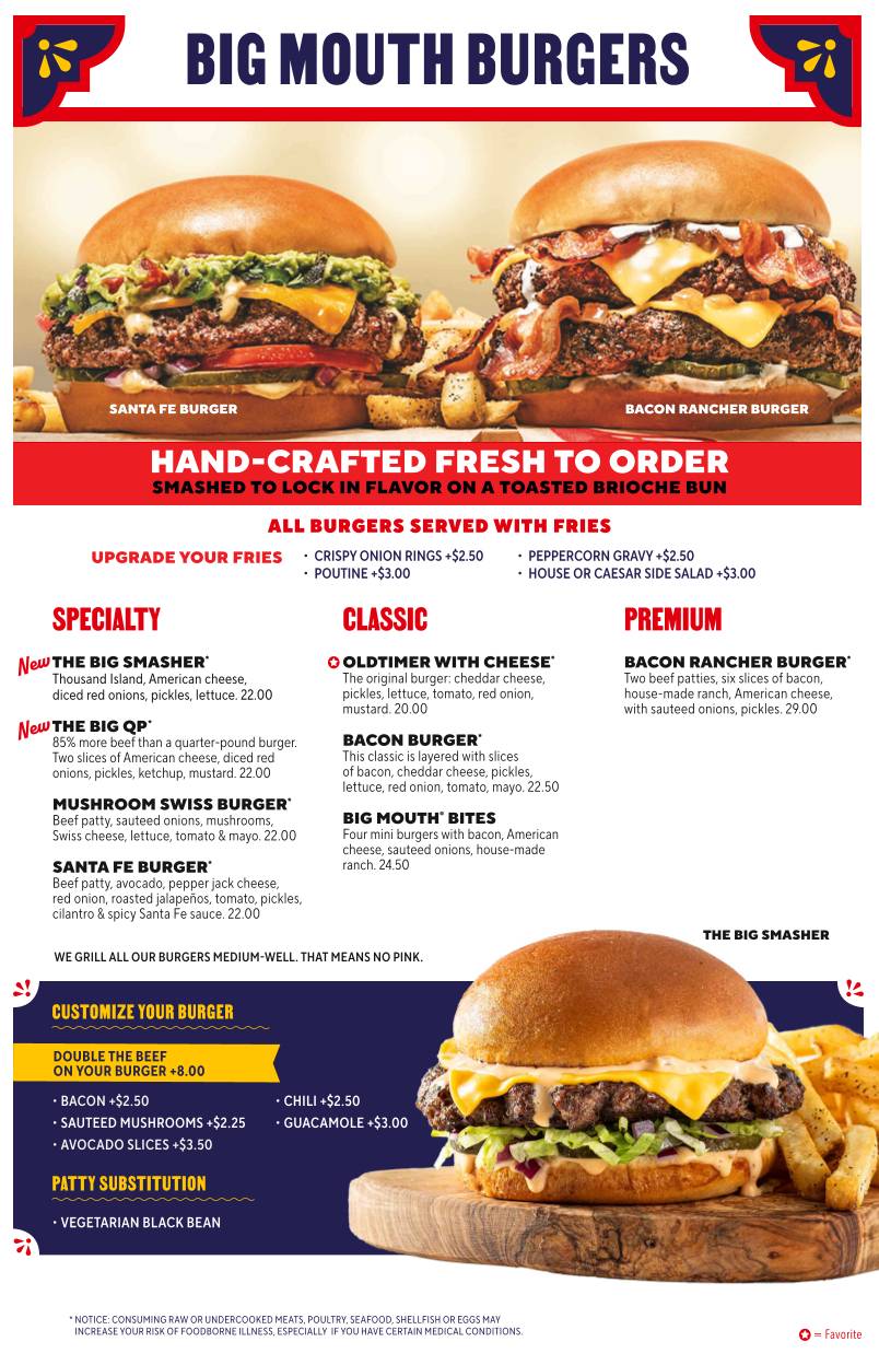 Menu de Chili's Grill & Bar