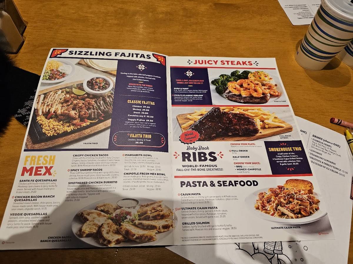 Menu de Chili's Grill & Bar
