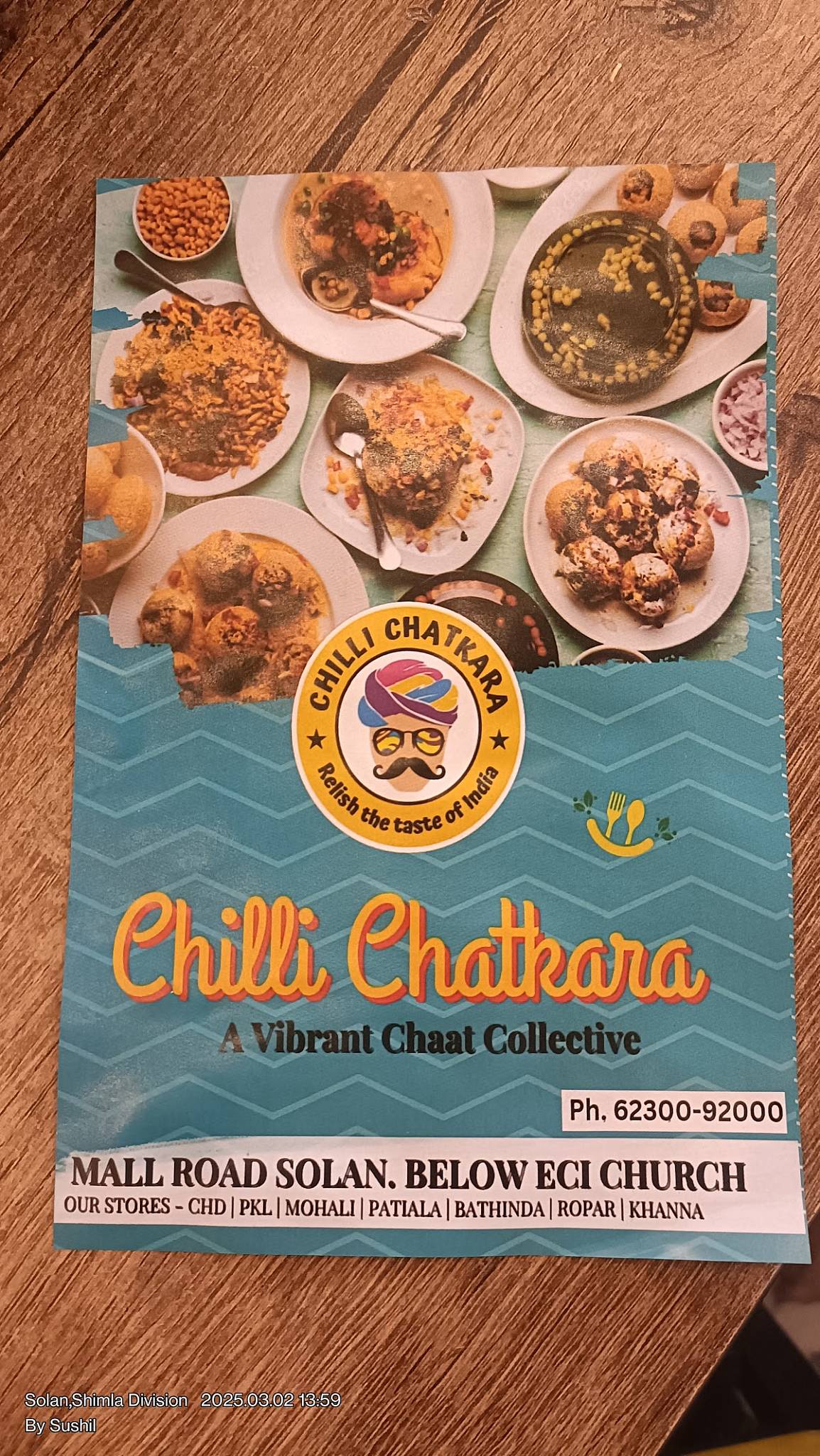 Chilli Chatkara menu