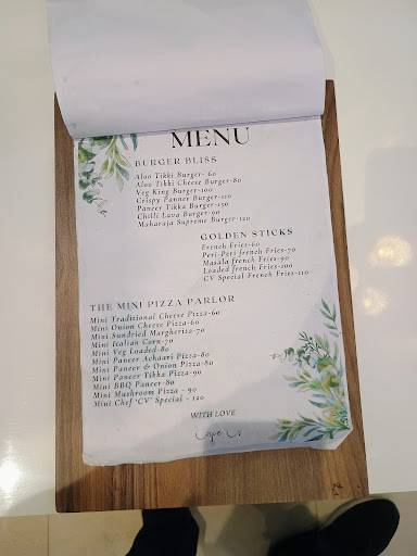 Chilli Vanilla menu