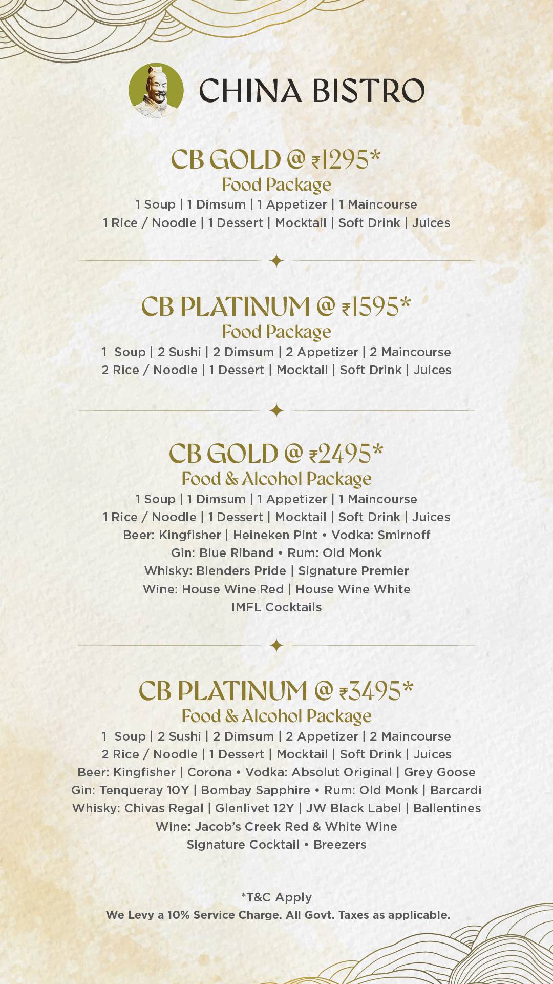 China Bistro BKC menu