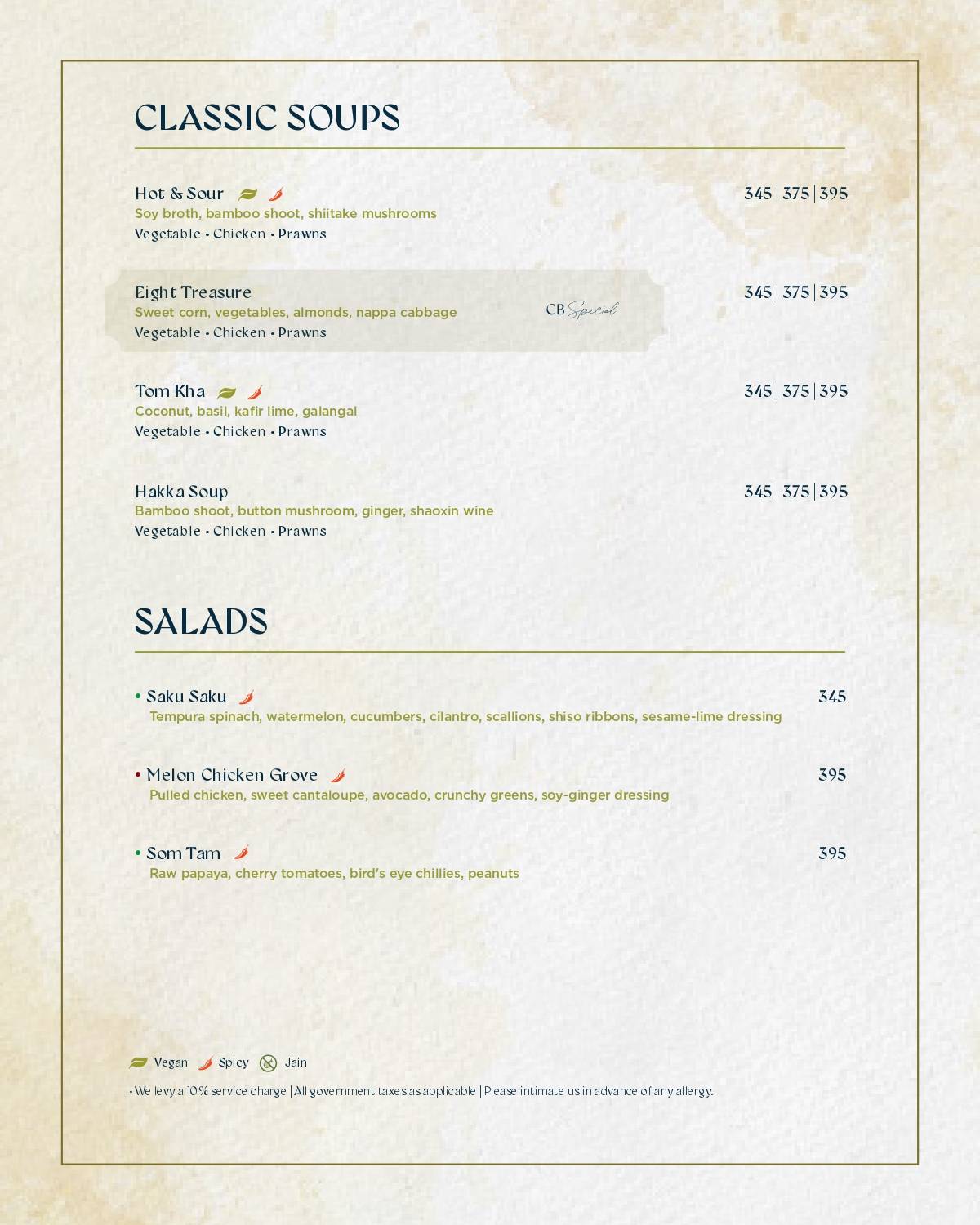 China Bistro BKC menu