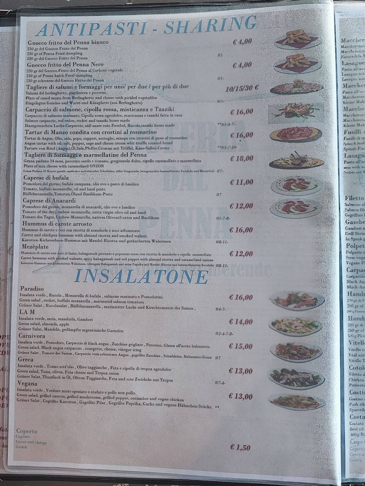 Menu di Chiosco La Pagoda 