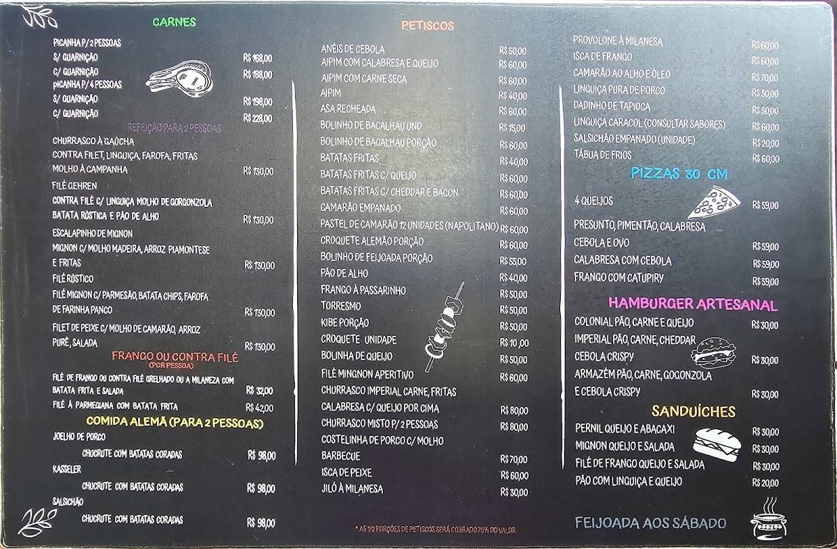 Choperia Gehren cardápio