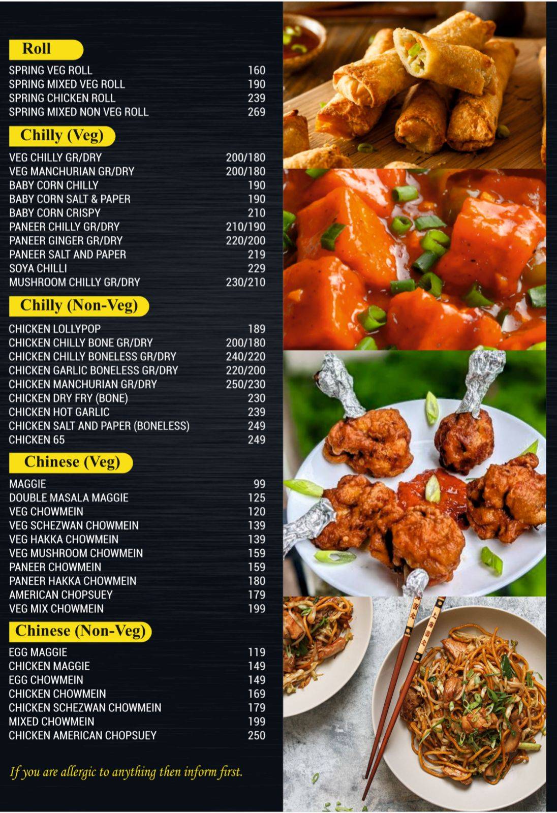 Chulha Chowki Restaurant menu
