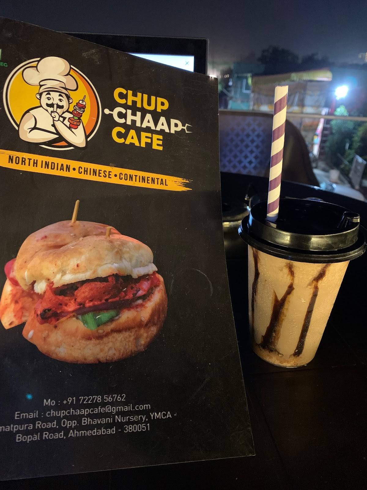 Chup Chaap Cafe menu