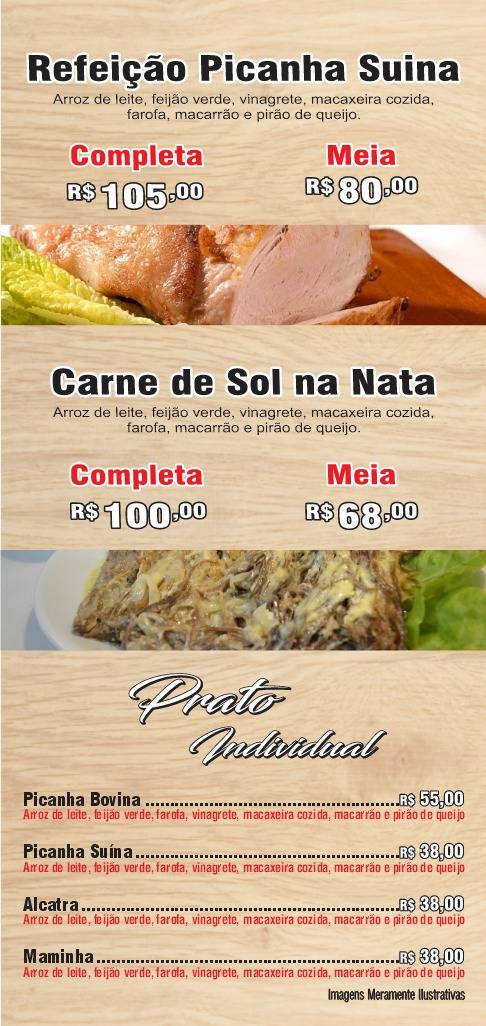 Churrascaria e Pizzaria Arnaldo Oliveira Tirol cardápio