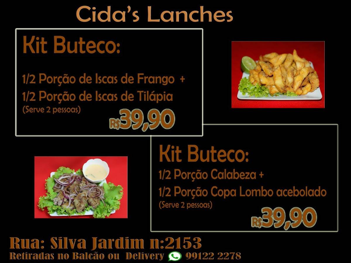 Cida's Mies Lanches (Cida e Joaquim) cardápio