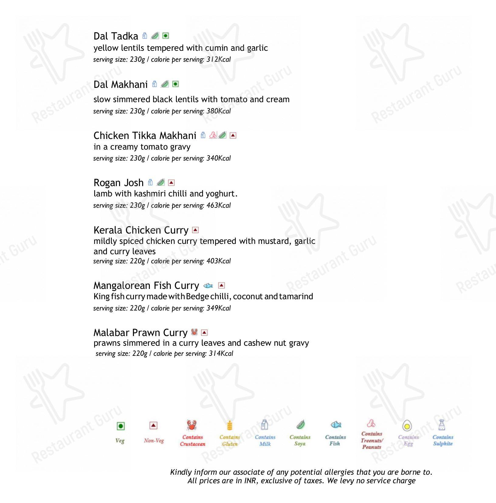 Citrus - Fine Dining Restaurant - Menu