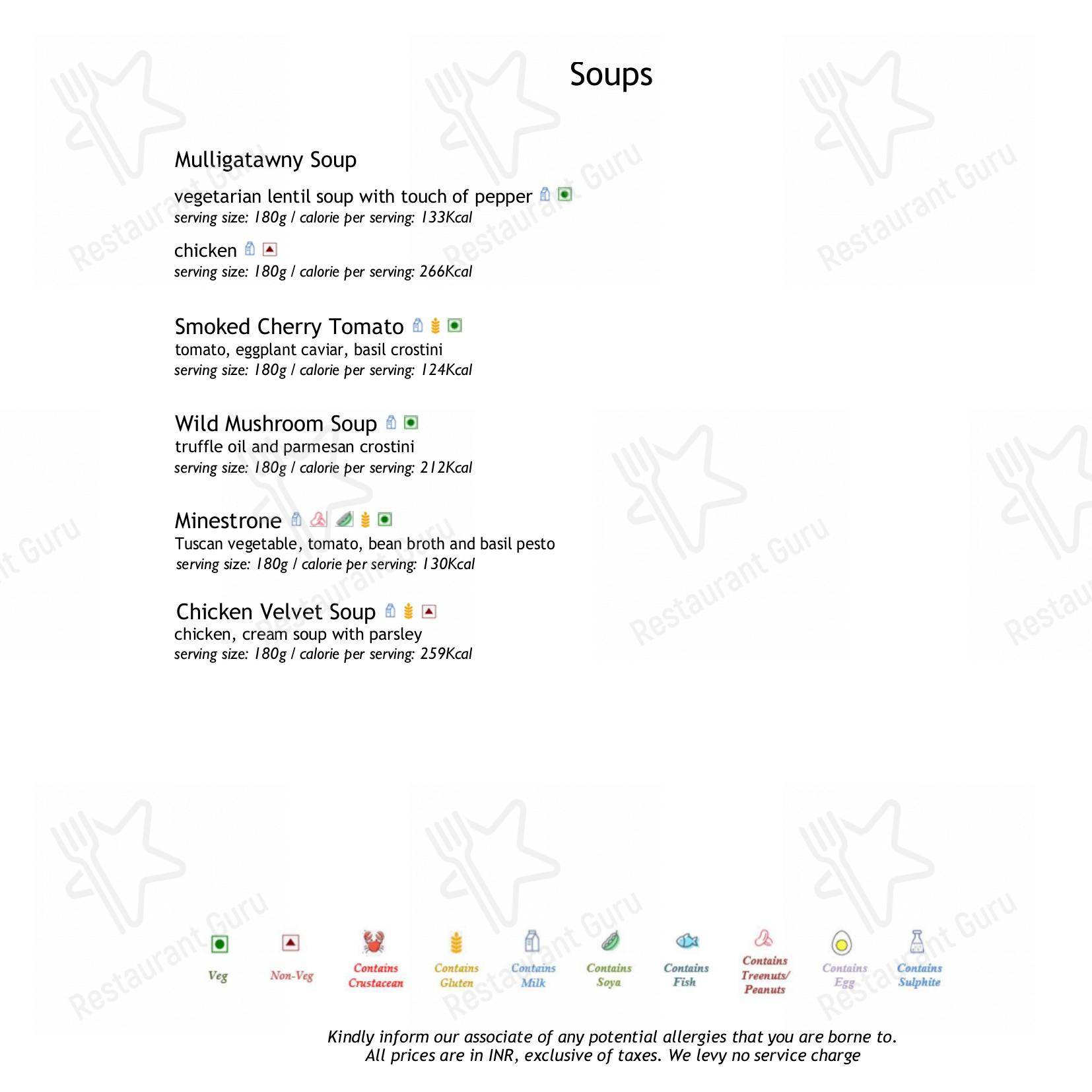 Citrus - Fine Dining Restaurant - Menu