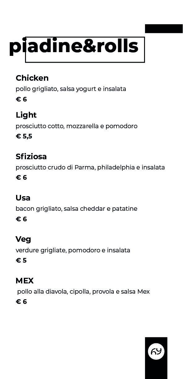 Menu di Civico69 