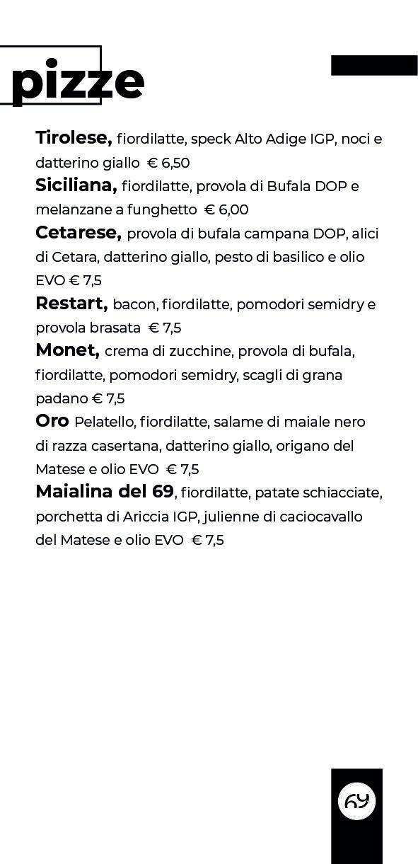 Menu di Civico69 