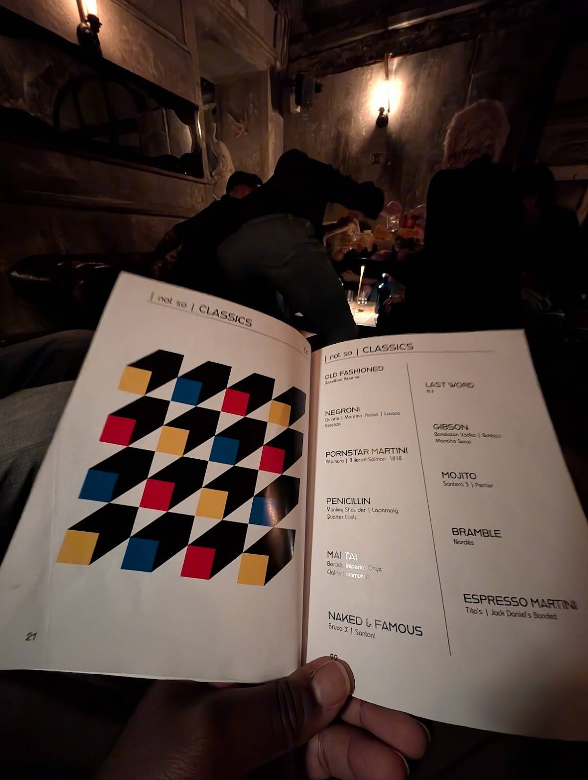 Menu di Club Derrière 
