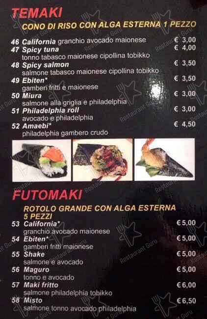 Menu di Coco Ristorante Sushi 