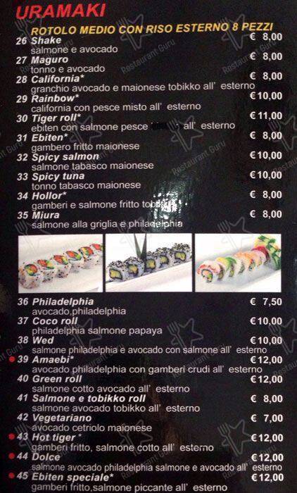 Menu di Coco Ristorante Sushi 