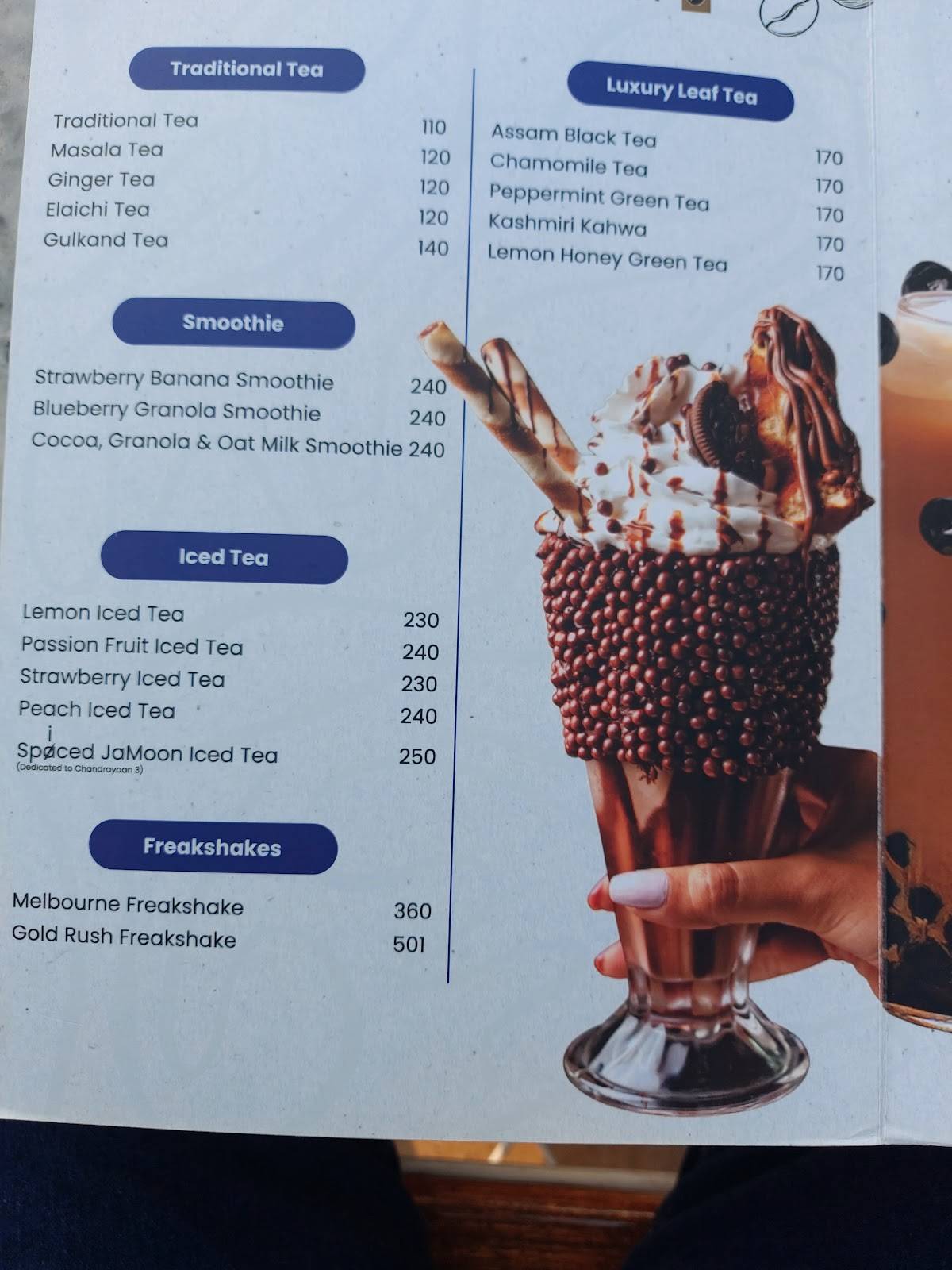 Coffee By Di Bella Carter Road menu