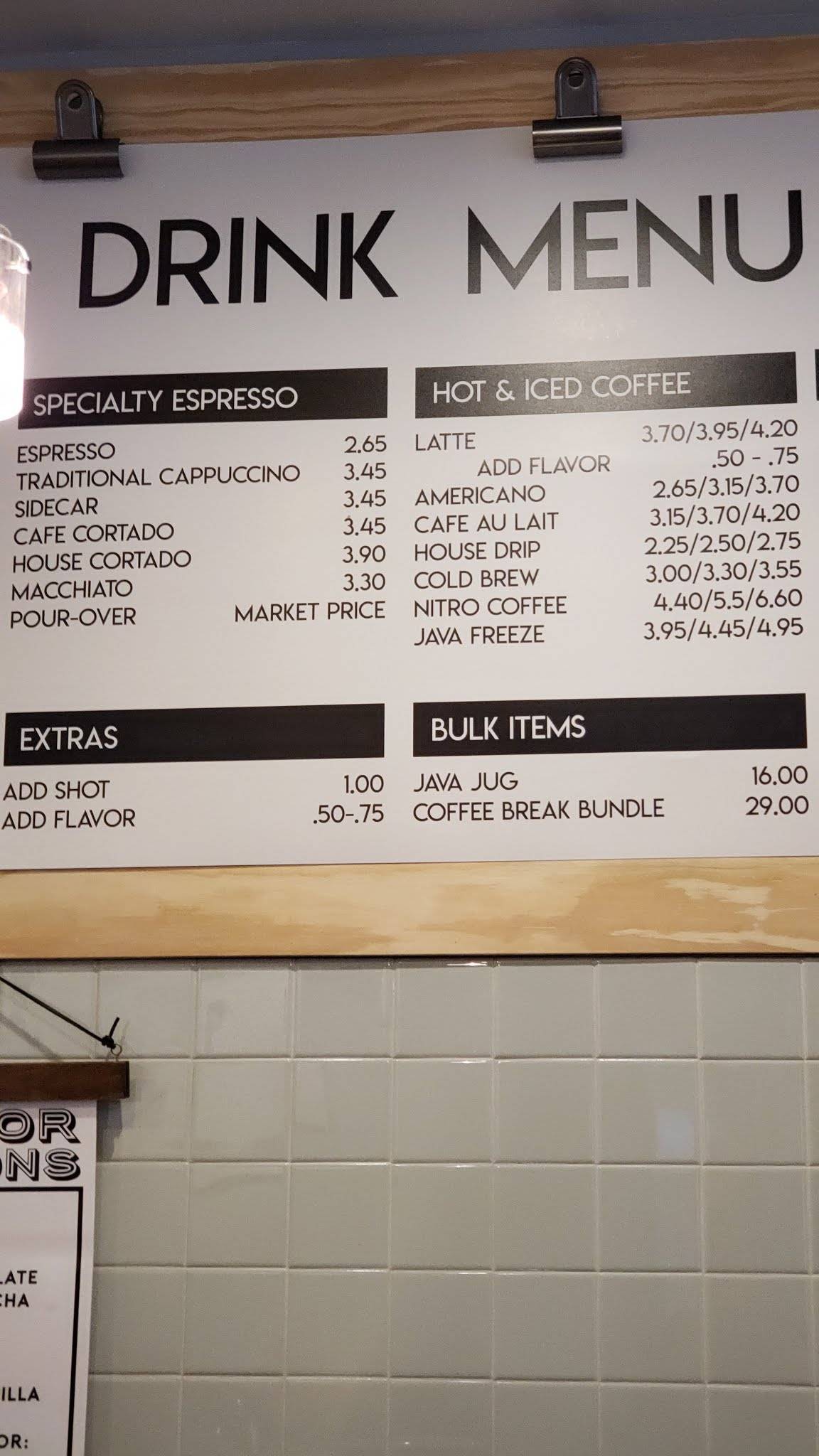 Menu at Coffee Hound Uptown Normal cafe, Normal, 205 W North St