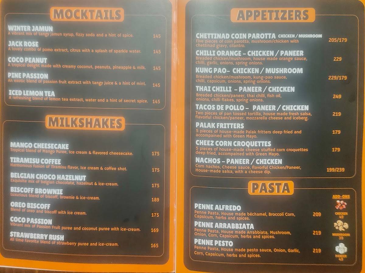 Dirty Bird Cafe & Burgeria menu