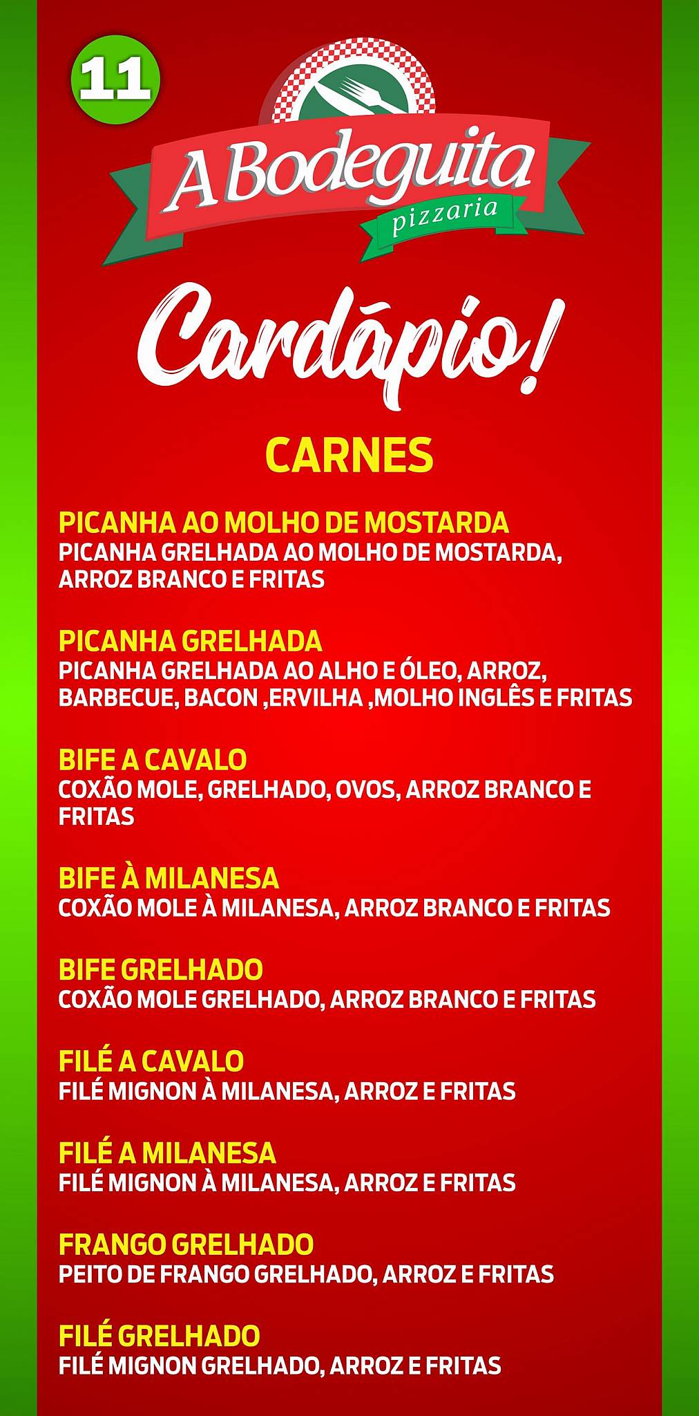 Degustare cardápio