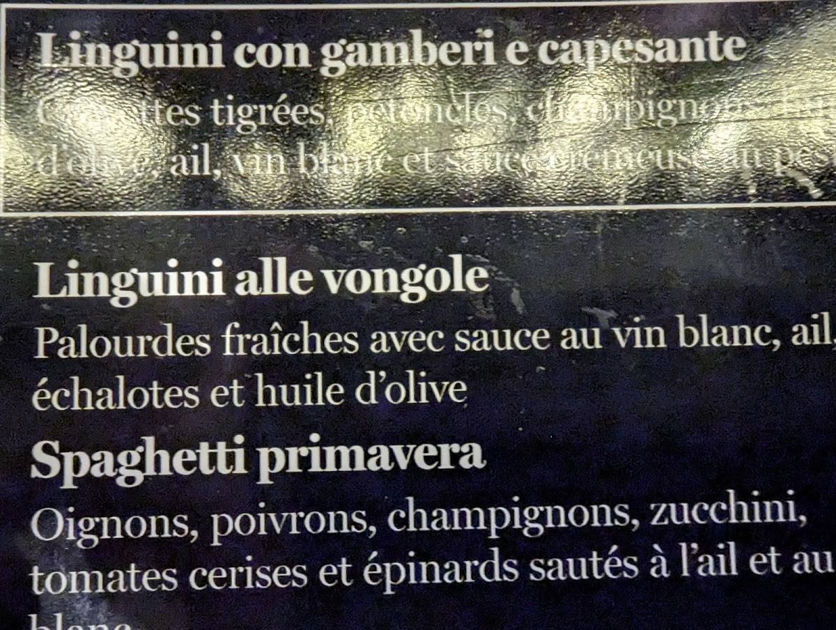 Menu de Corneli Montréal