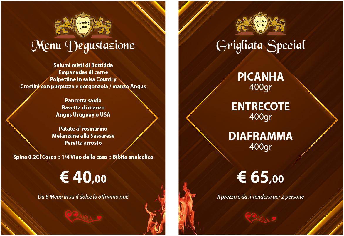 Menu di Country Club 