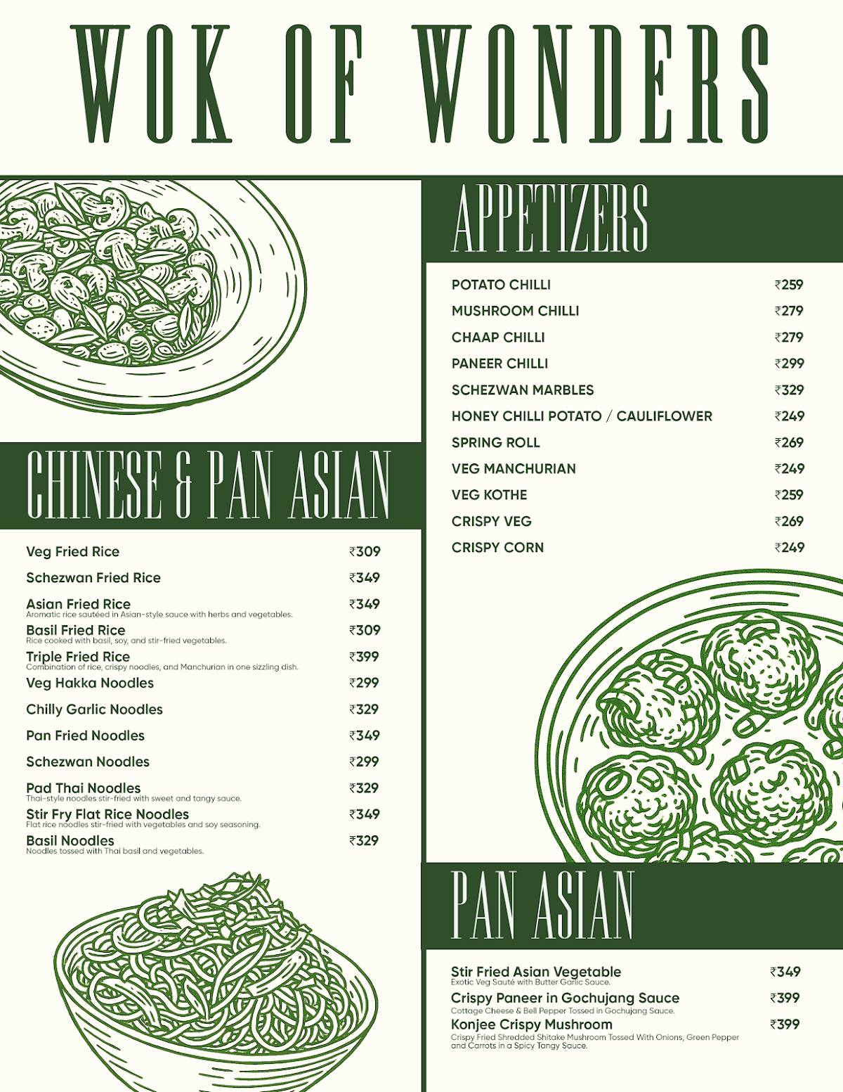 Countryside Culture menu