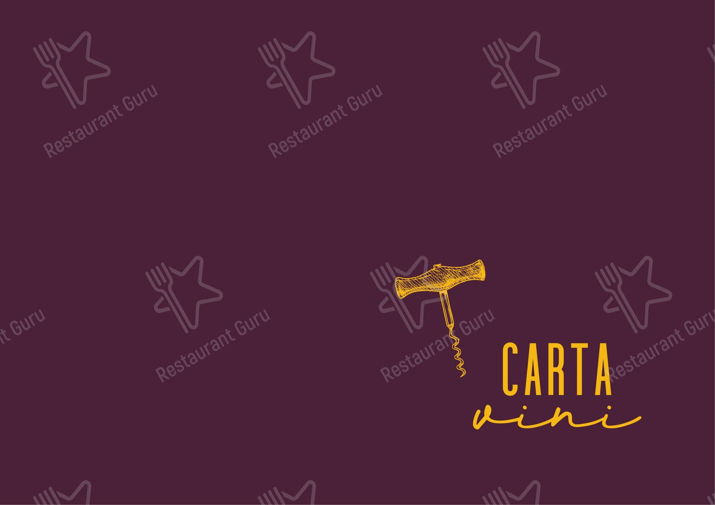 Menu bar per Cresci in Roma