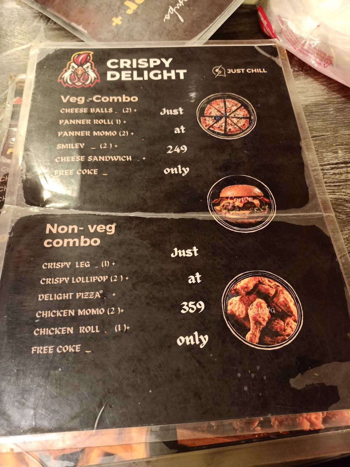 Crispy delight menu