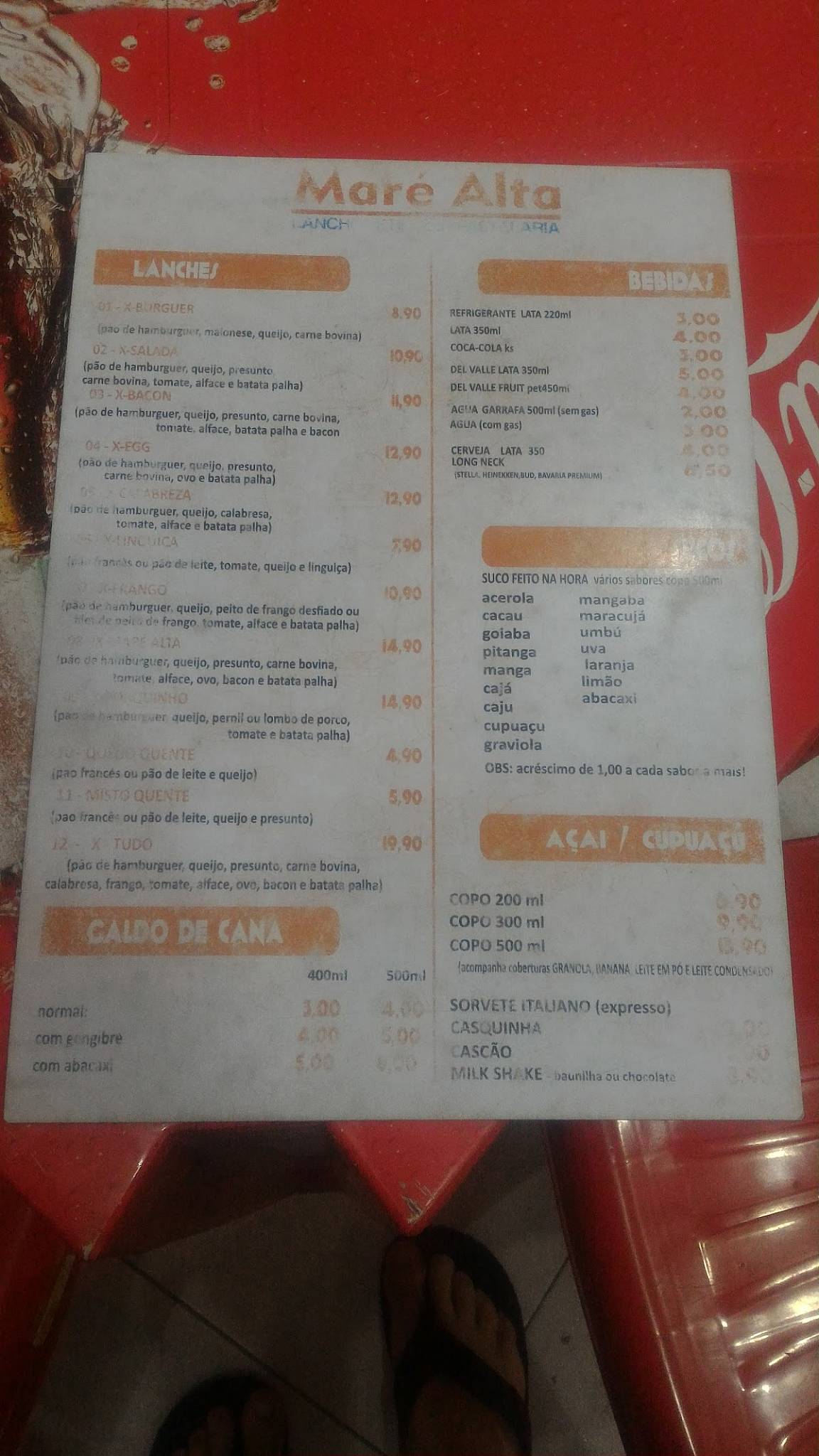 Crocant Coxinharia cardápio