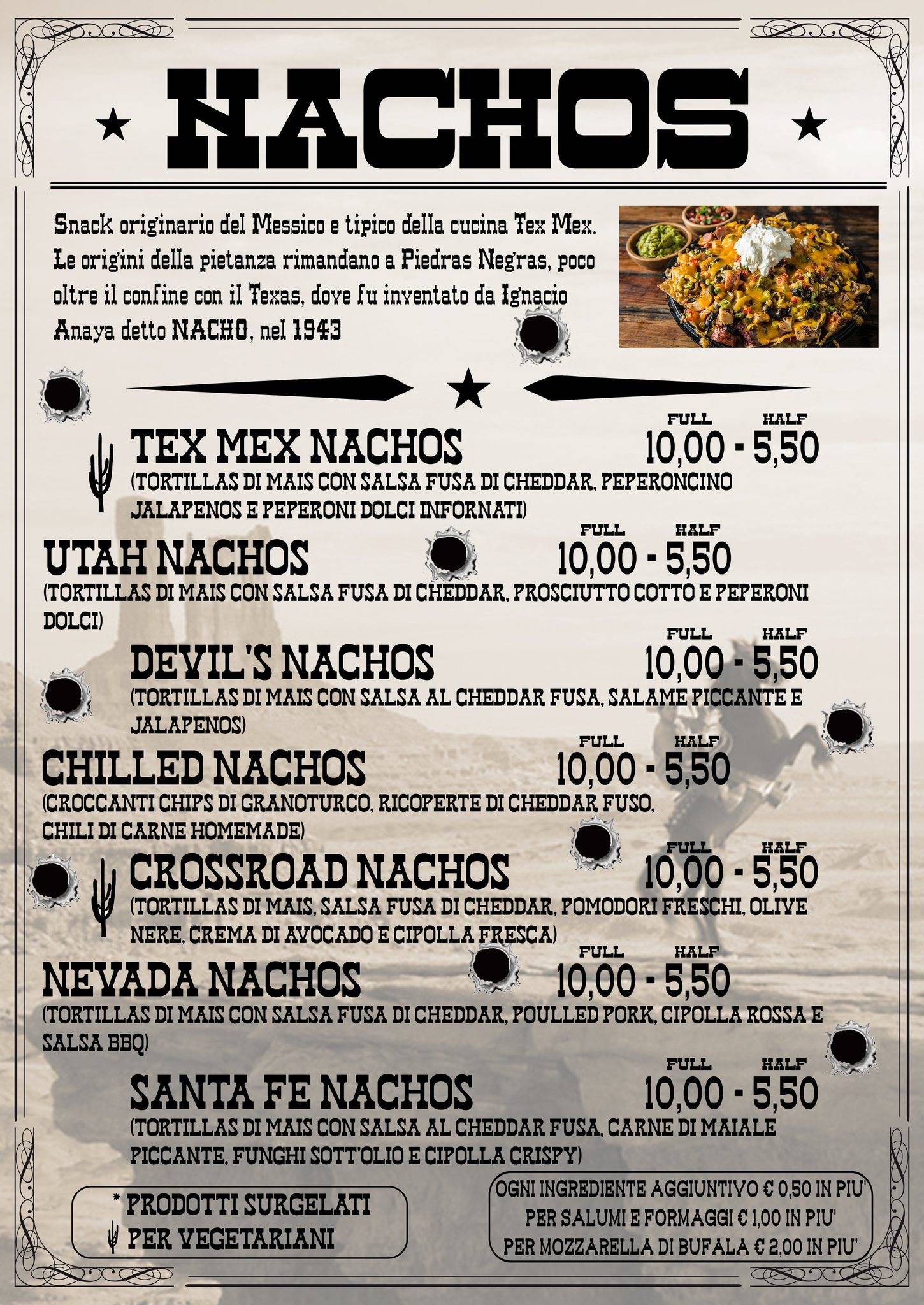 Menu di Crossroad Saloon 