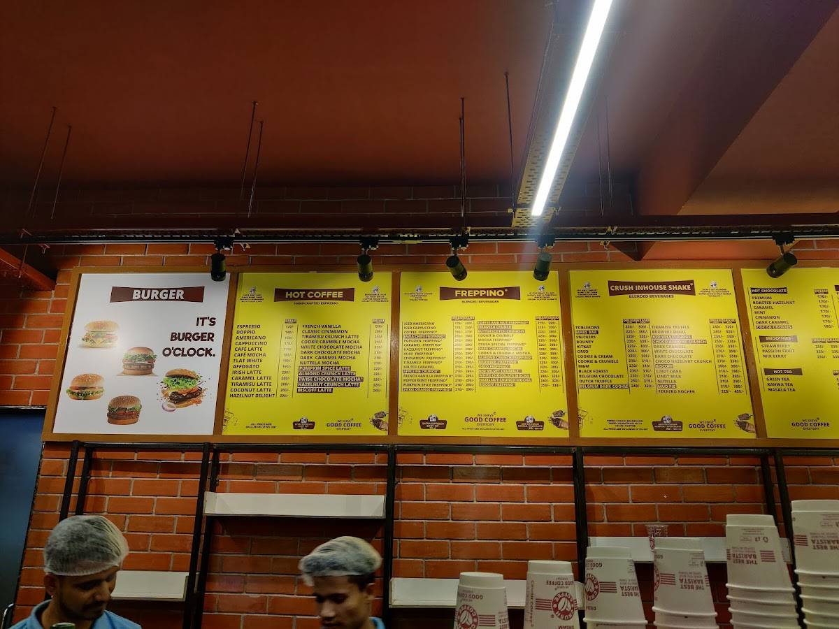 Crush Coffee - Gandhinagar menu