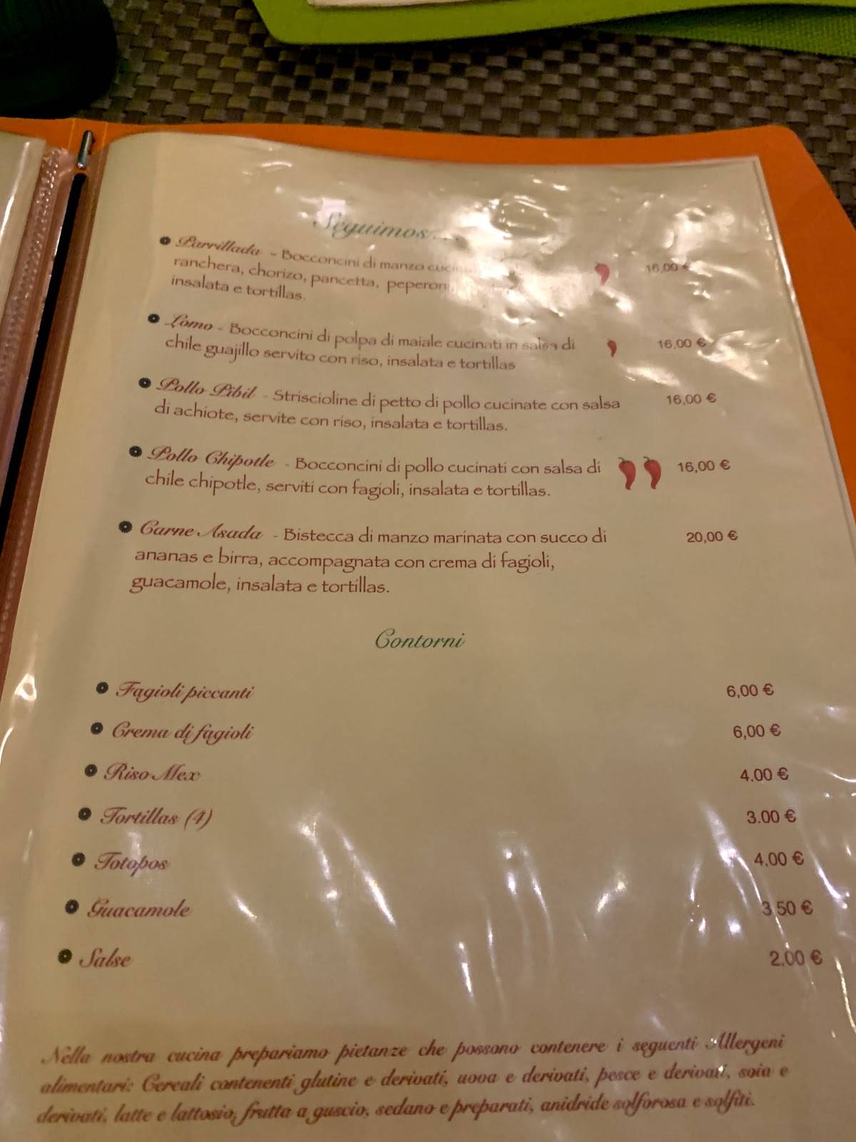 Menu di Cucara Macara 