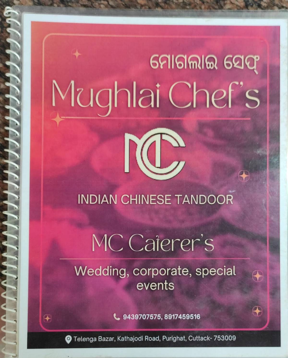 Mughlai chef's menu