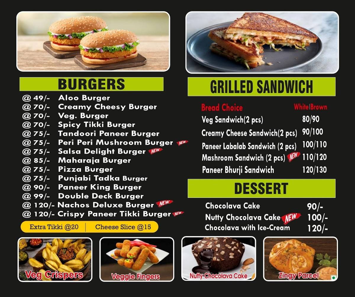 DA PIZZA HUB, JIND menu