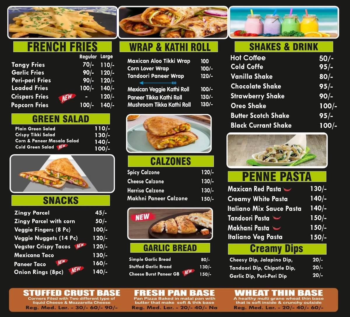 DA PIZZA HUB, JIND menu