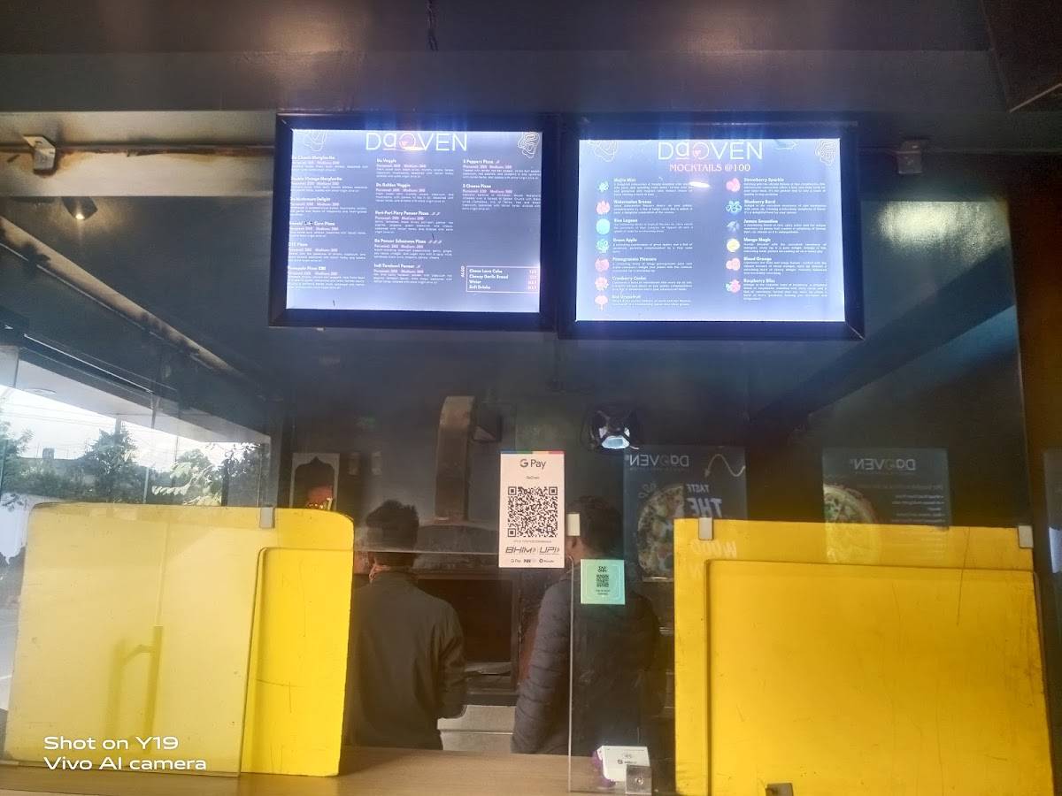 DaOven menu
