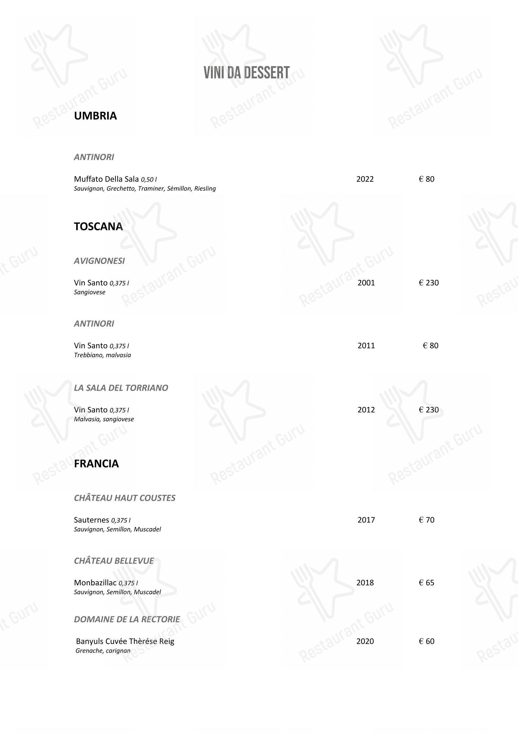 Wine Menu per DanielCanzian Ristorante Milano in Milano