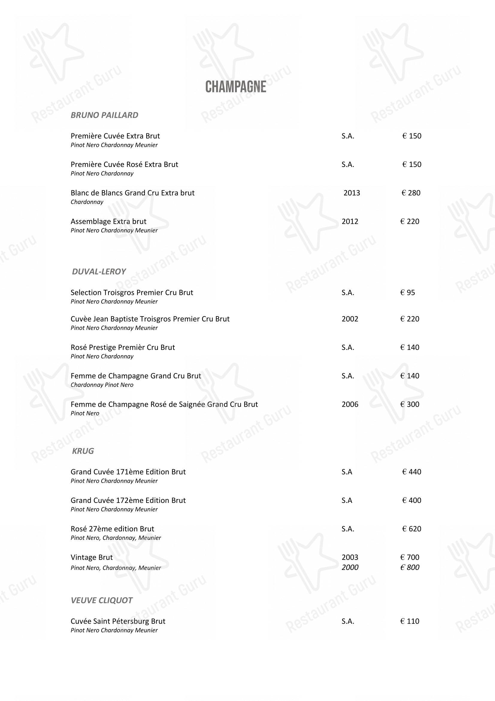 Wine Menu per DanielCanzian Ristorante Milano in Milano