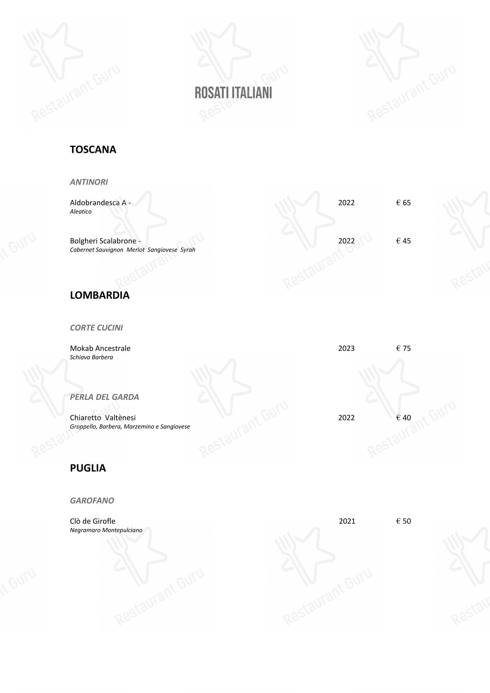 Wine Menu per DanielCanzian Ristorante Milano in Milano