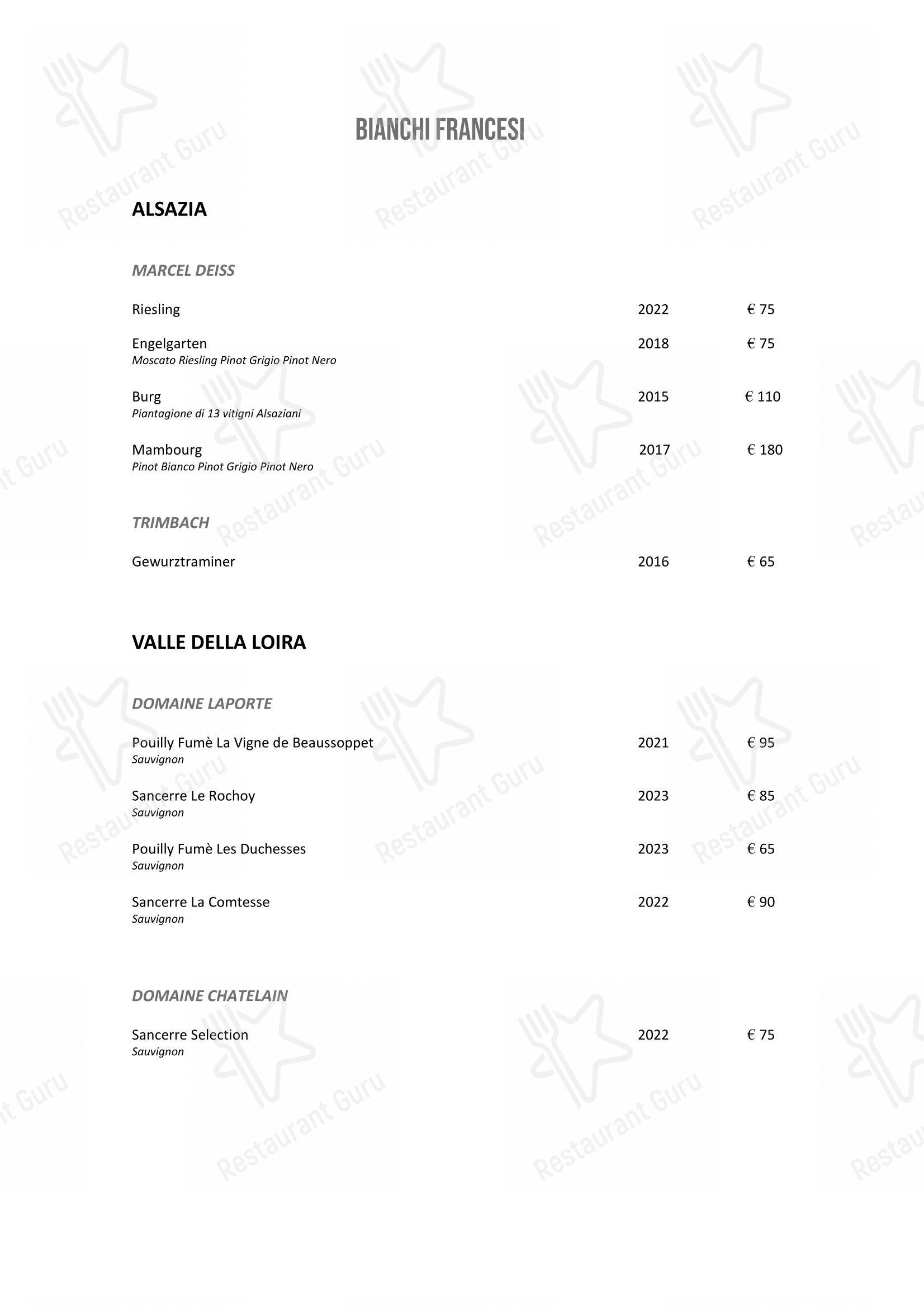 DanielCanzian Ristorante Milano in Milano - Wine Menu