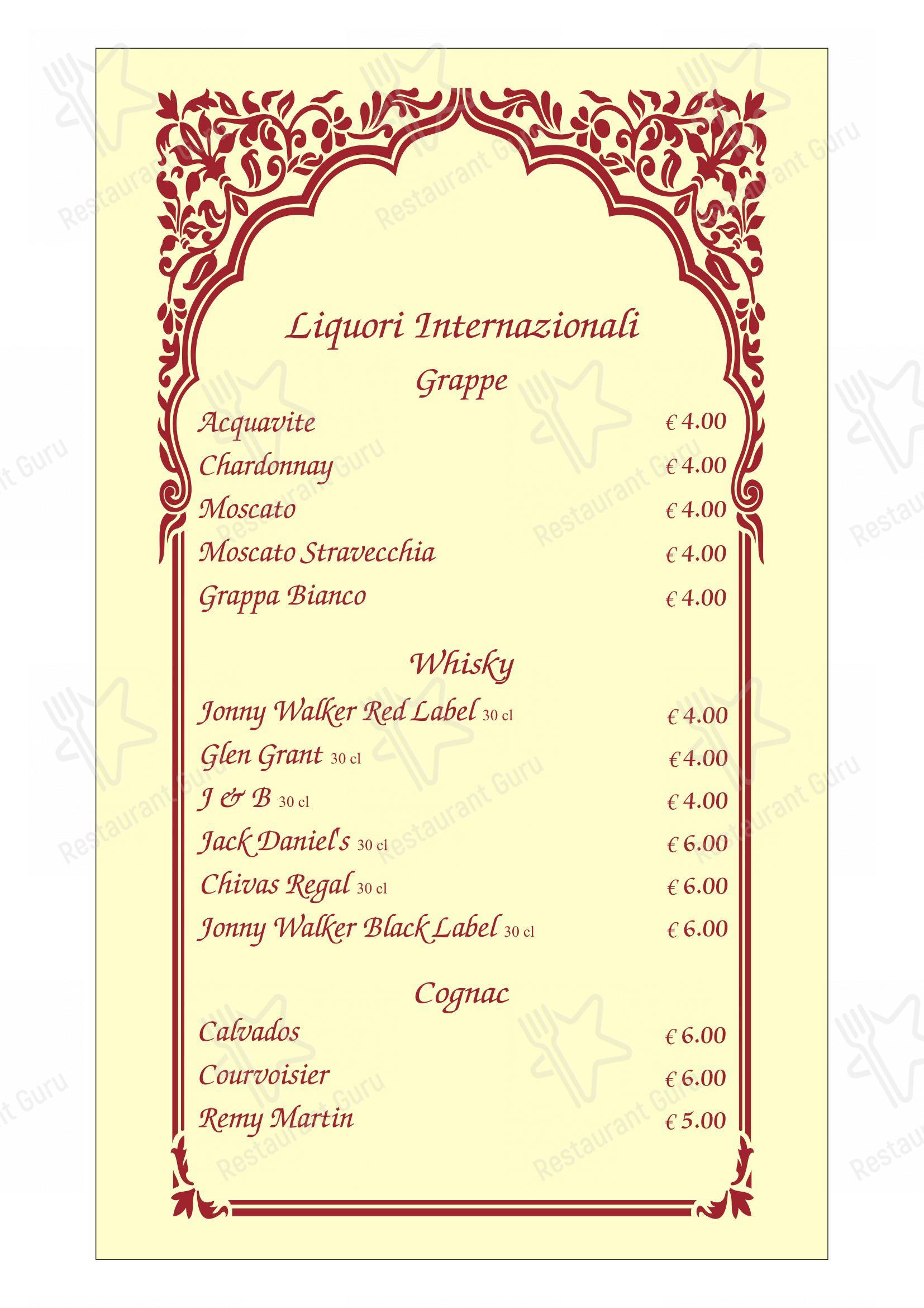 Ristorante indiano Dawat Torino in Torino - Menu bar