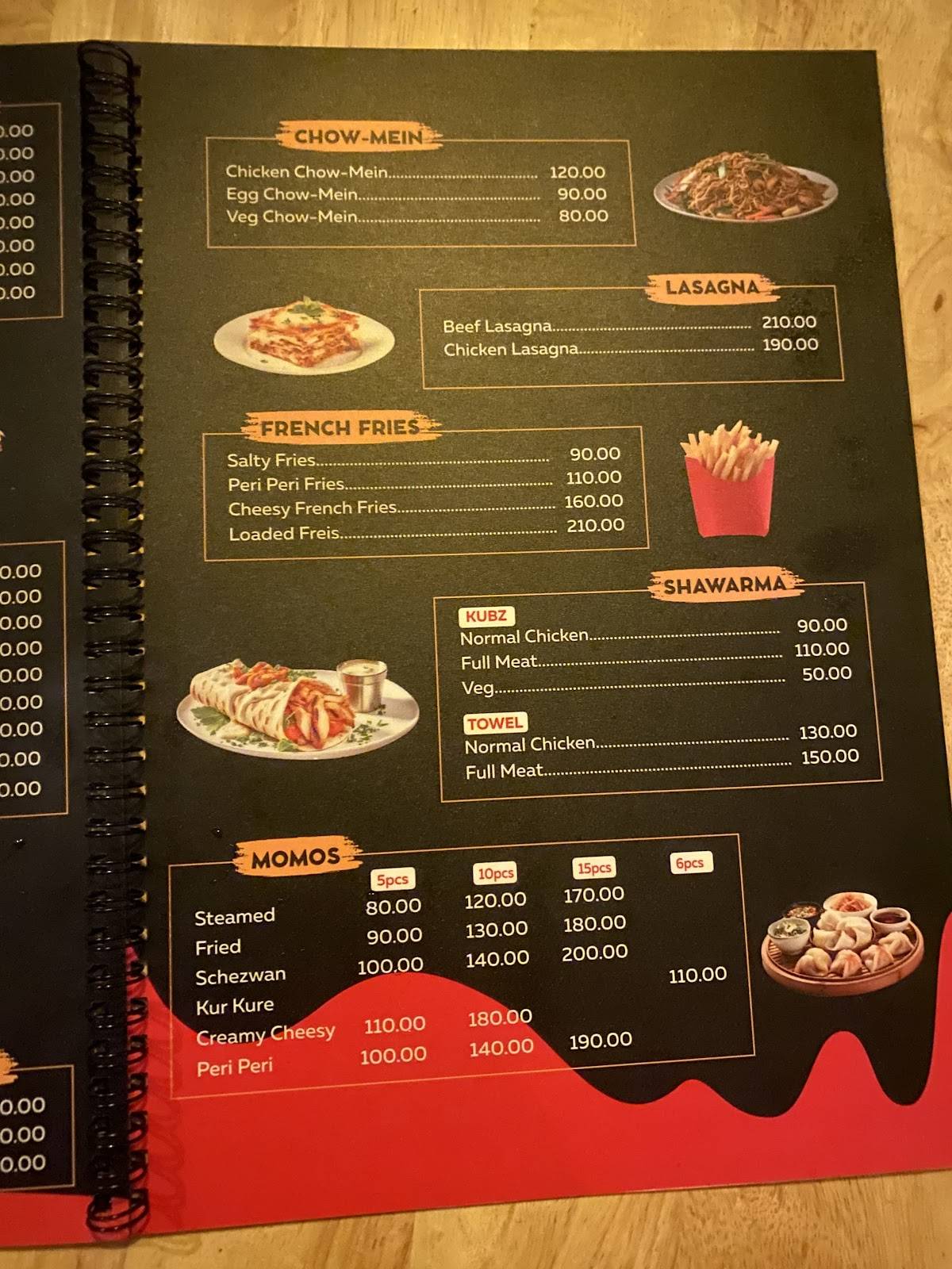 Detox Shawarbica menu