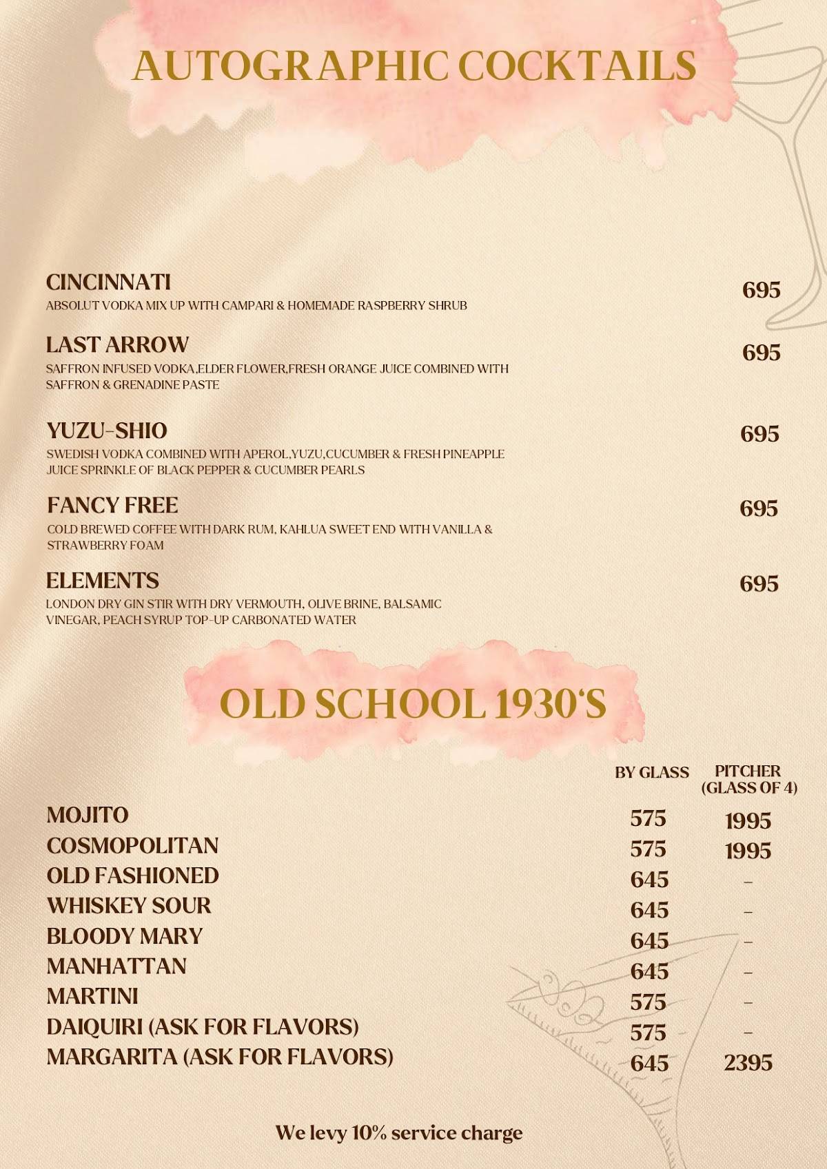 Dearie - Noida’s Best Microbrewery menu